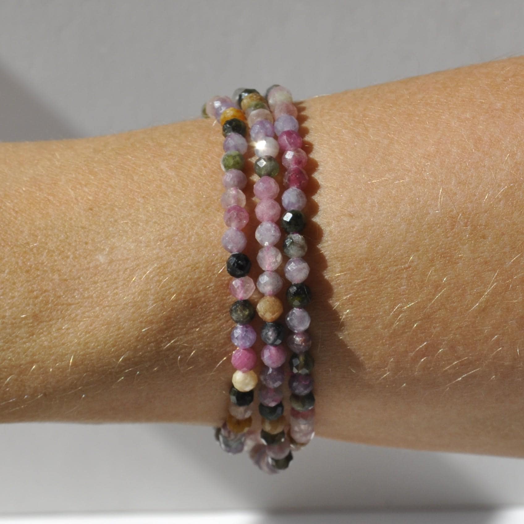 愛と自尊心のためのウォーターメロントルマリンファセット4mm