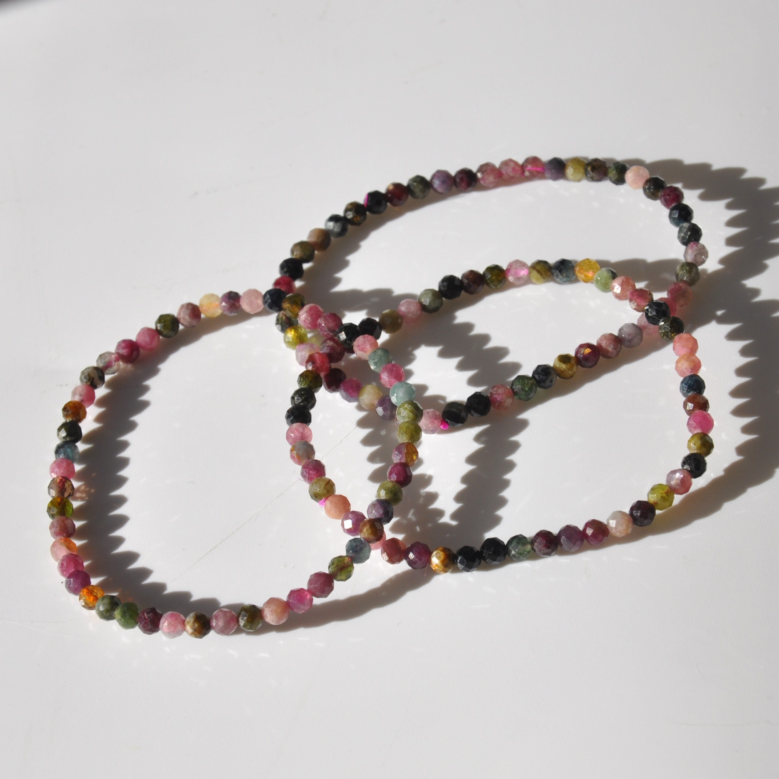 愛と自尊心のためのウォーターメロントルマリンファセット4mm