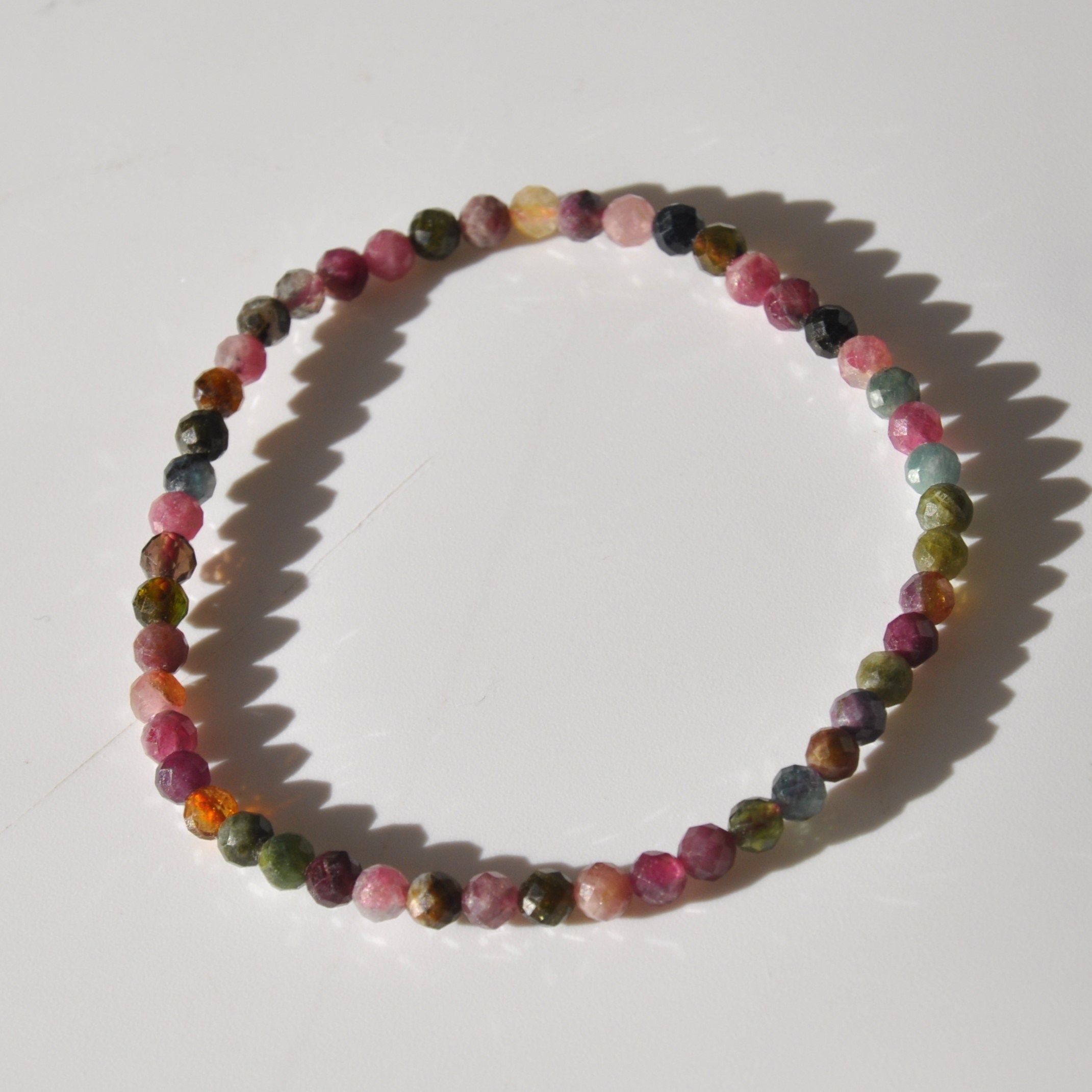 愛と自尊心のためのウォーターメロントルマリンファセット4mm