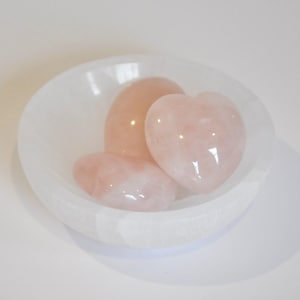 Selenit Rundschale: Kristall Aufladung & Reinigung (8 cm)