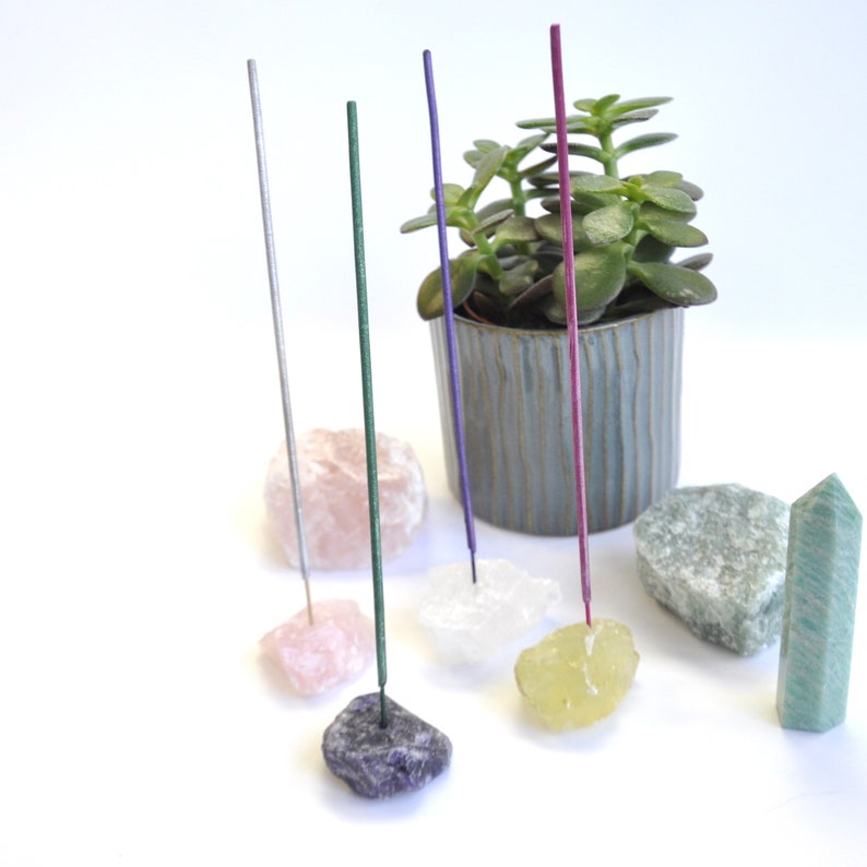 Crystal Incense Sticks, hand-made long-burning Crystal Infused Incense, incense for meditation, stocking filler, stocking stuffer, gift image 6