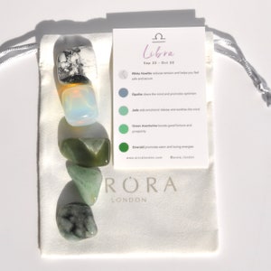 Libra Zodiac Crystal Kit, Healing Crystal Set, Libra Star Sign Gift, Libra Birthday Gift,  Zodiac Crystals, Luxury Crystals