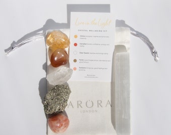 Live in the Light Crystal Kit: Inspiration, Energy & Healing