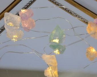 Rainbow Crystal String Fairy Lights, Indoor Fairy Lights, Christmas Lights, Crystal String Lights, Home Decorations, dressing table lights