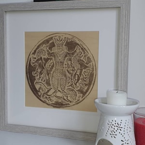 Shapur II also known as Shapur the Great The longest reigning monarch in persian history wood frame
