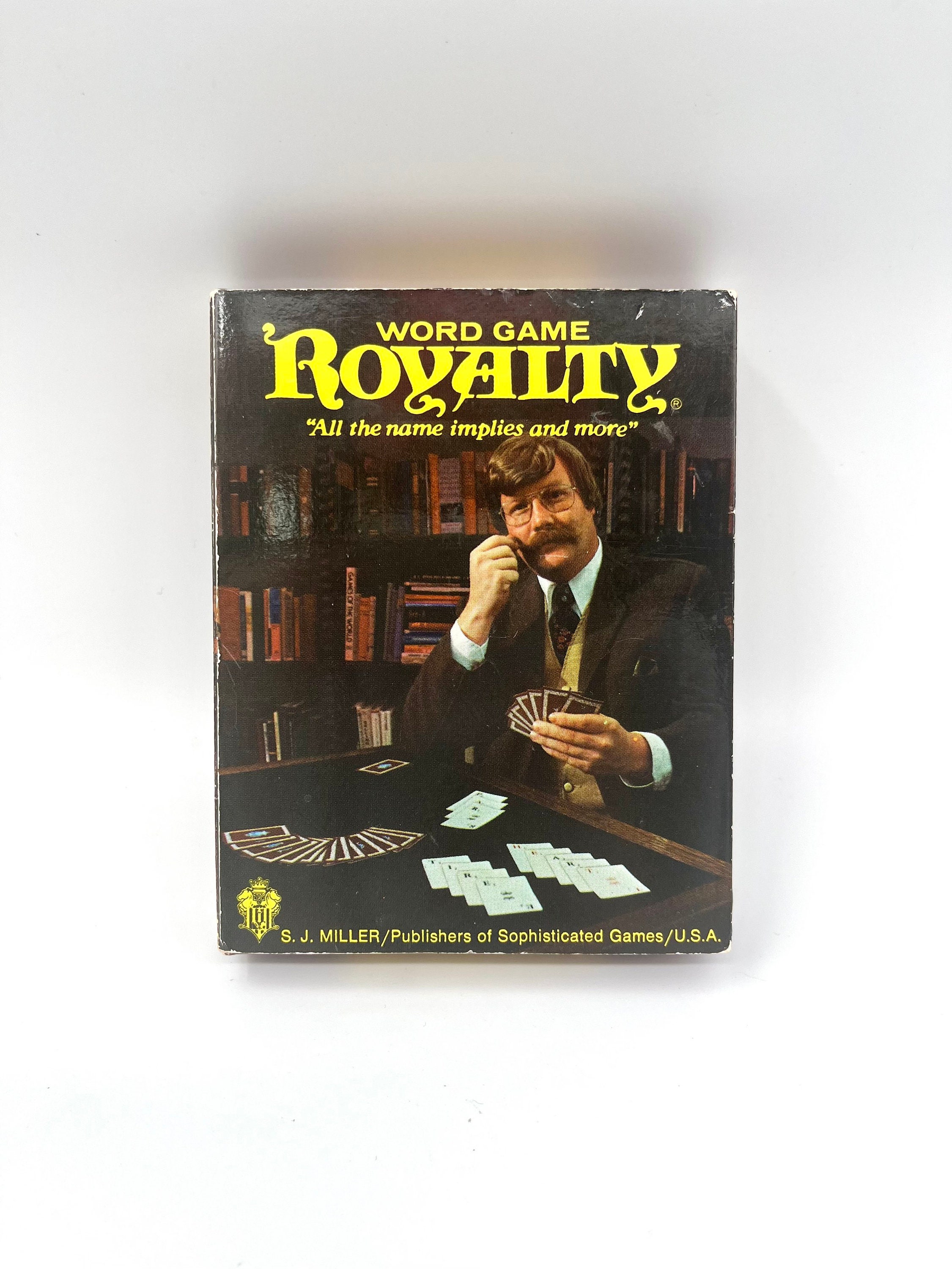 Royalty Word Game Vintage Full Set of Playing Cards S. J. Miller