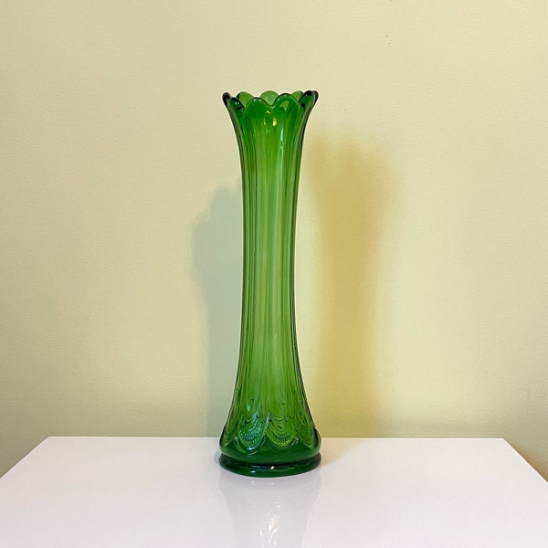 MCM Green Swung Glass Vase