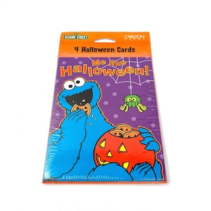 Carte Carlton Vintage Carte Cookie Monster Halloween