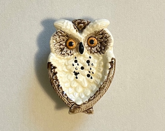 Vintage Owl Enesco Tea Bag Holder