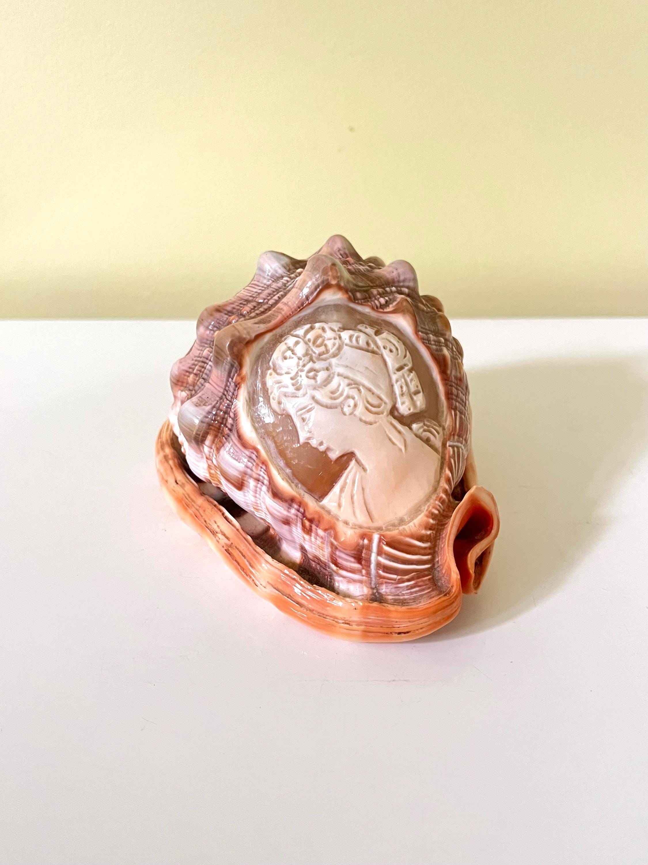 カメオ彫刻ランプ　貝殻 Cameo shell lamp - Etsy 日本