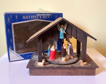 Vintage Musical Nativity Set Hong Kong