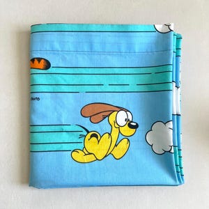 Vintage 1978 Garfield & Odie Flat Sheet