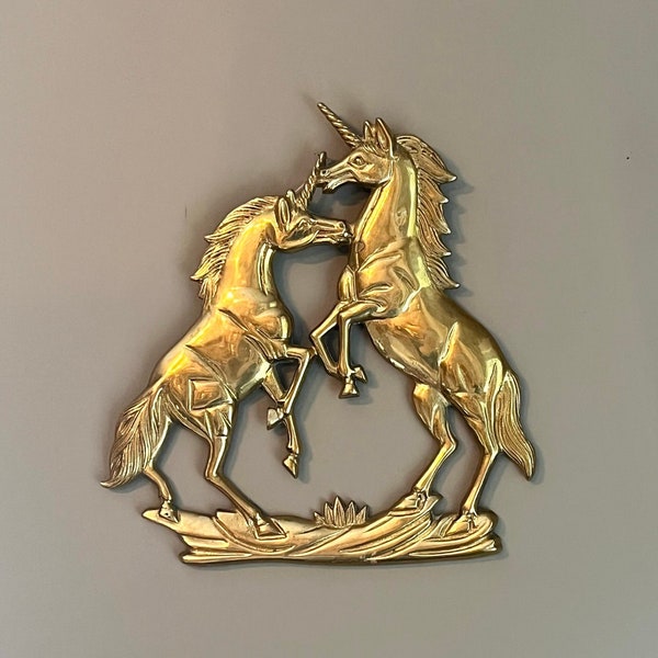 Unicorn Wall Hanging - Pink & Gold