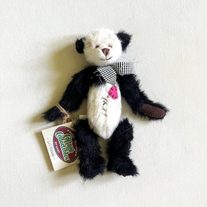 Ganz Cottage Collectibles Li&#39;l Panda Bear 7&quot; Patches Mini 1987 by Lorraine CHEN