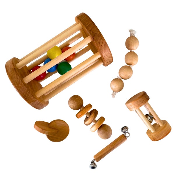 Manine Montessori Baby Set mit 6 Spielzeugen