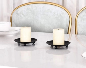 Nordic Iron Plate Candle Holder