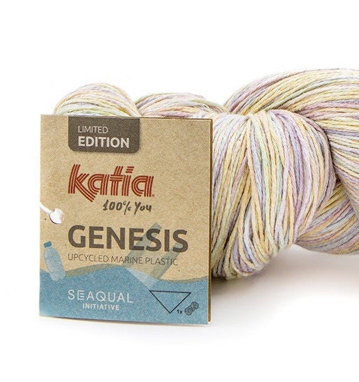 FIL EN COTON ET POLYESTER RECYCLÉ AQUA Couleur pistache