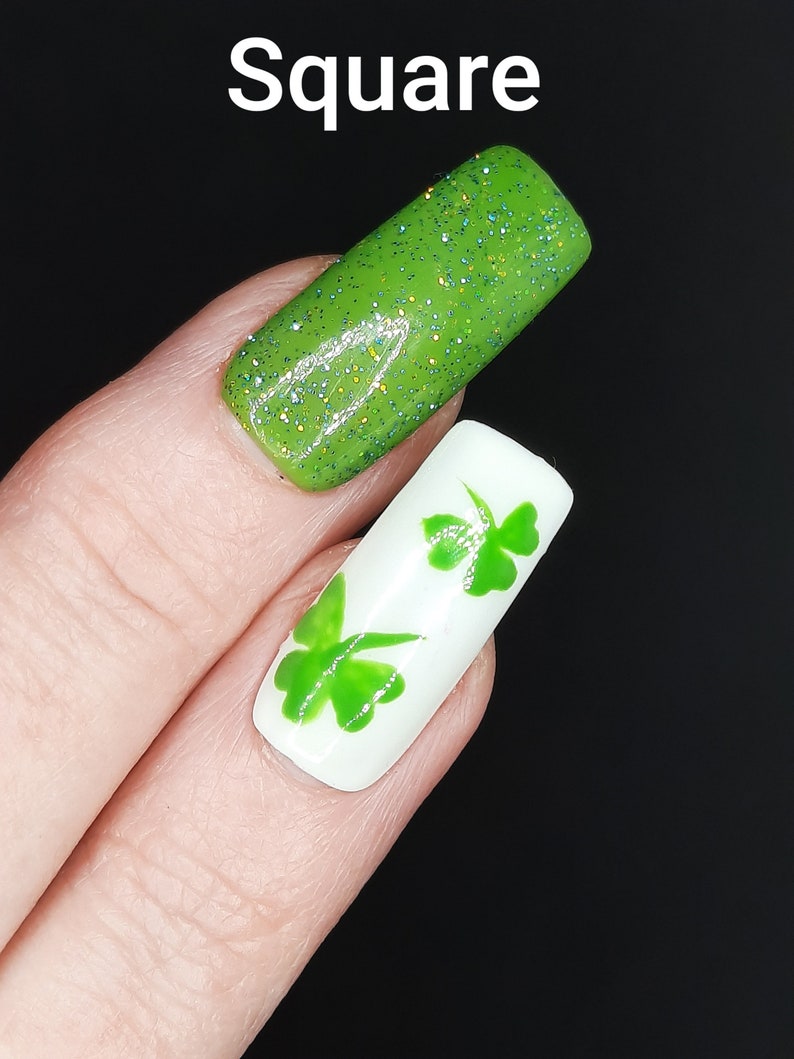 St. Patrick's Day press on nails image 8