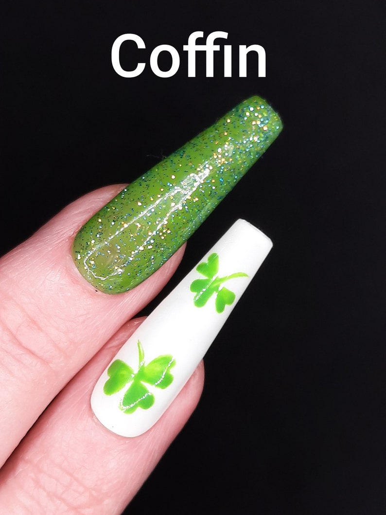 St. Patrick's Day press on nails image 7