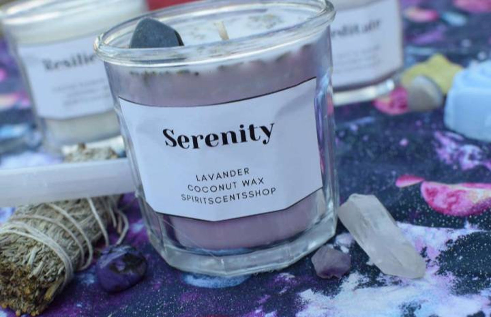 Lavender Essential Oil Candle Etsy