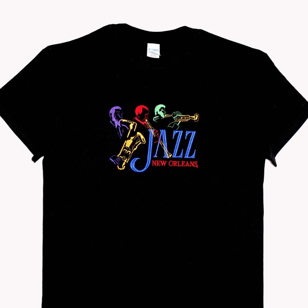 New Orleans Jazz Embroidered T shirt