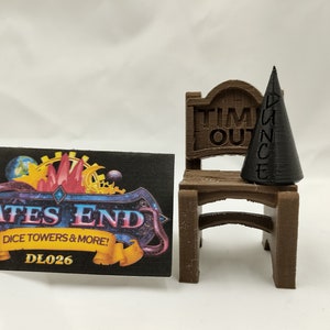 Chair Of Shame Dice Jail with Dunce Cap
