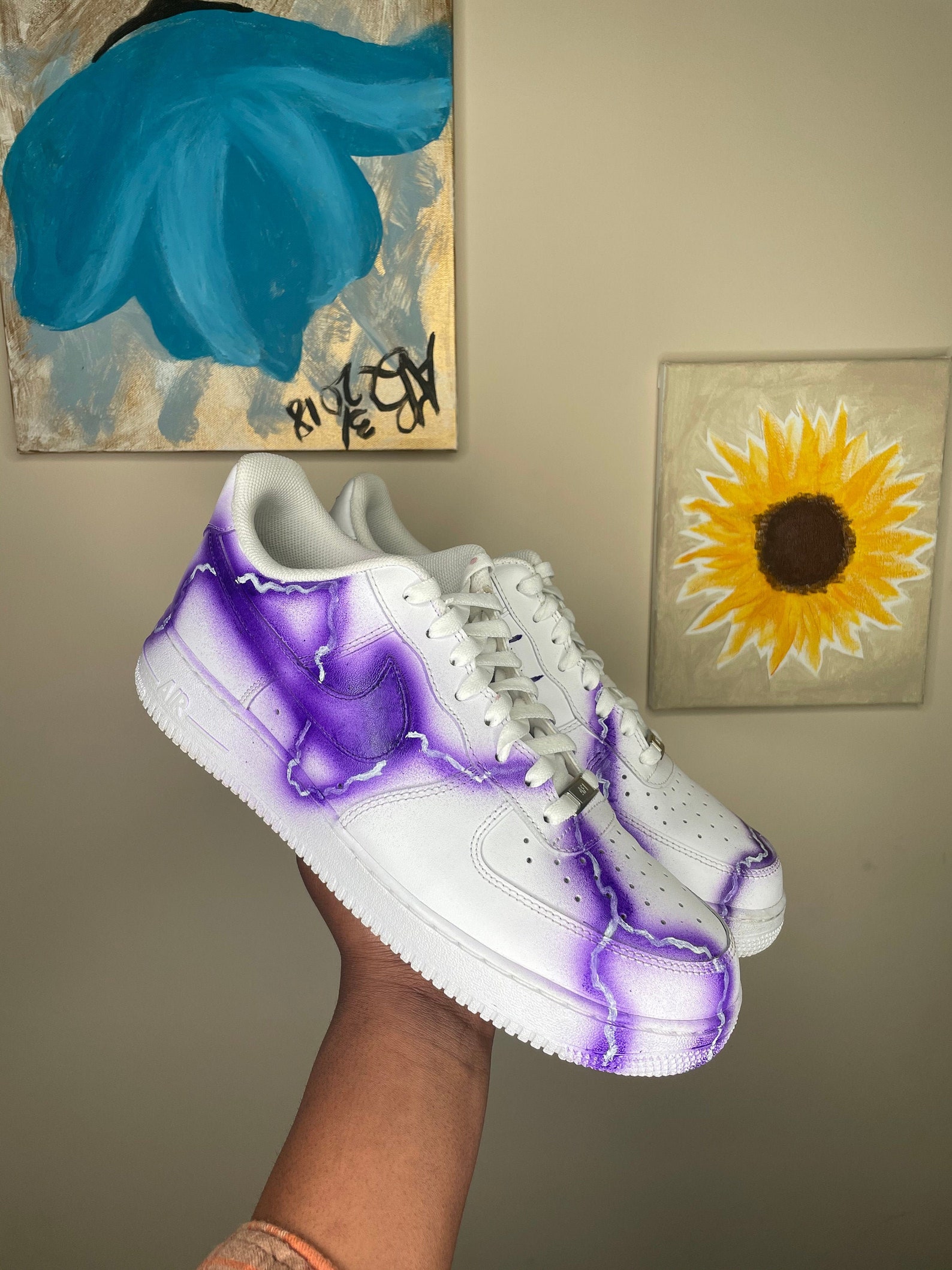 off white air force 1 purple