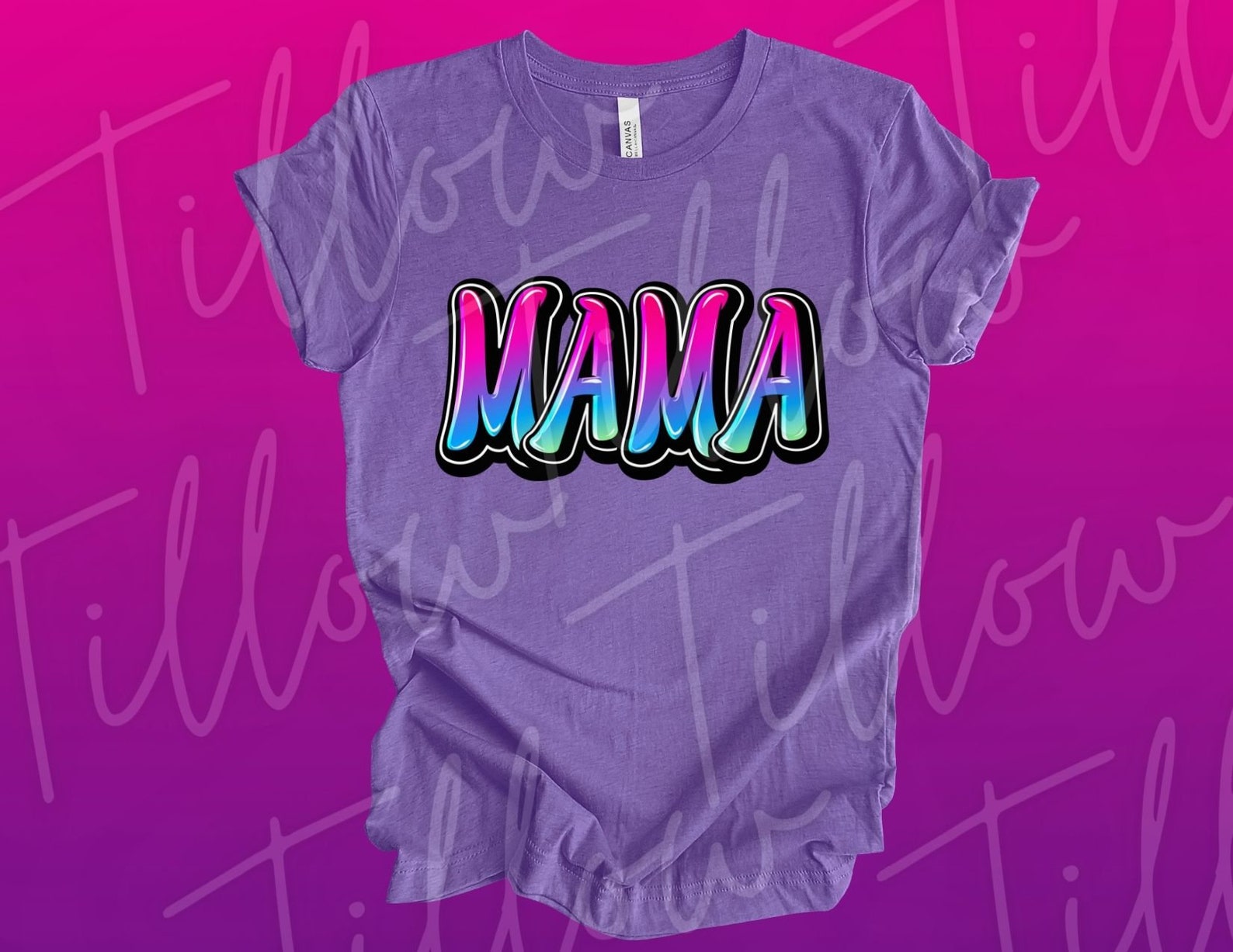 Mama Neon Graffiti PNG, Digital Download, Sublimation Design, Screen Print, Mama PNG Etsy