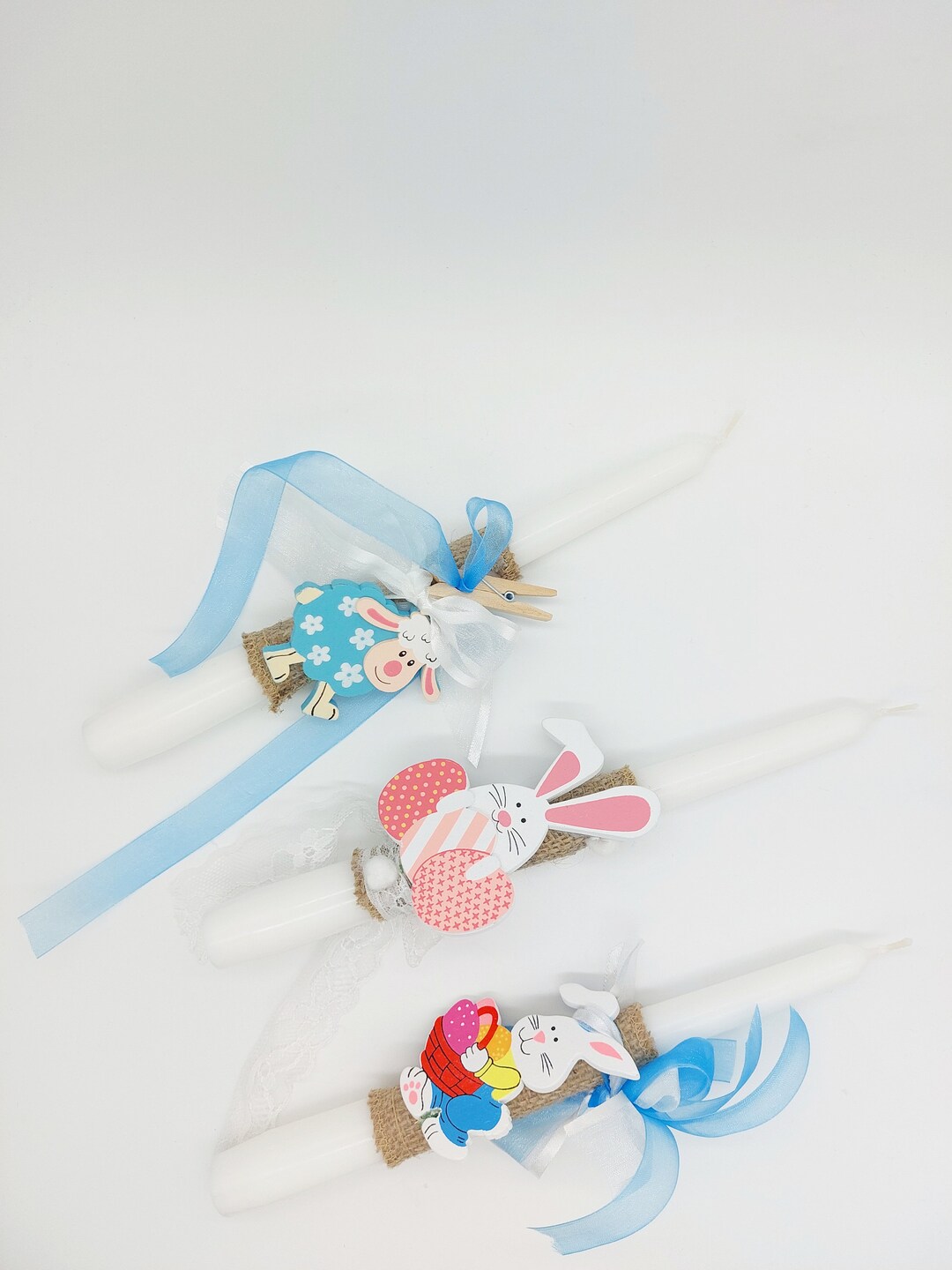 KIDS Easter Orthodox Candles Rabbit, Bunny, Giraffe Wooden Details ...