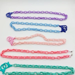 Rainbow stories in the sun - Eyeglass chain. Eyeglasses cord. Sunglasses chain, cord, string. Pastel eyeglass chain. Pastel sunglasses cord