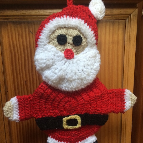 Santa Claus potholder - crochet pattern PDF