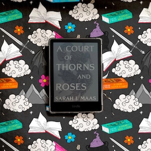 コートブック - ACOTAR、シームレス、デジタルデザイン、メインとコーディネートの2つのファイル、ファブリック、壁紙、ファンタジー、本、ブランケット、バット、コート
