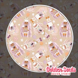 Dziadkowie do orzechów Boujee | Boże Narodzenie | Dekoracja | Bezszwowy projekt cyfrowy | Główny i współrzędny | Wzór na tkaninie | Naklejki | boho | PNG | Koszulka