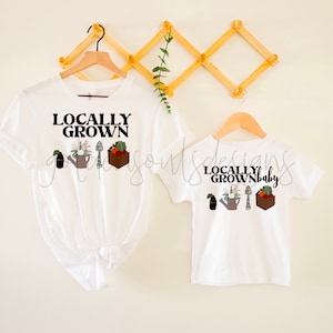 PNG File Shirt Graphic Design - Locally Grown BABY