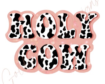 PNG File Shirt Graphic Design - Holy Cow