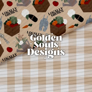2 Seamless Pattern Files - Locally Grown