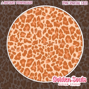 Boho Leopard Print | Seamless | Digital Design | Main and coordinate | Fabric Pattern | Stickers | PNG | Shirt | wallpaper | cheetah