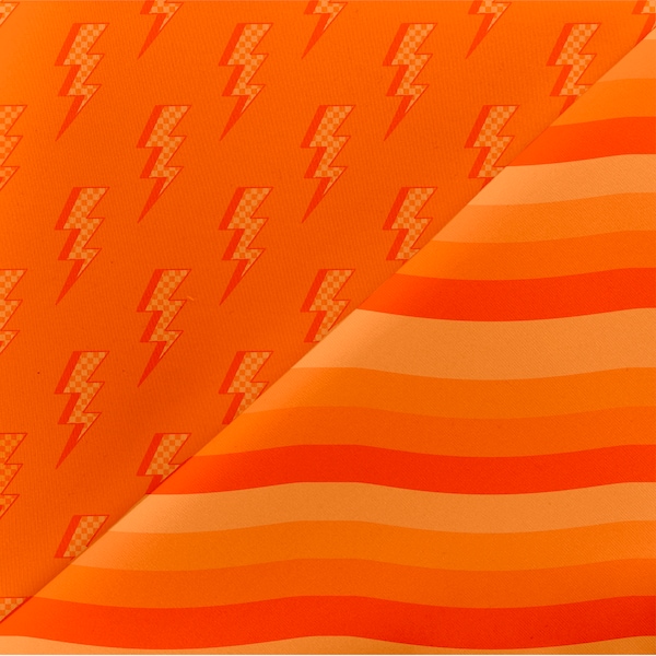 Checkered Lightning Bolt Fabric Etsy
