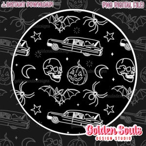 Monochrome Madness | Seamless Design | Digital Download | Fabric Pattern | Repeat Pattern | Seamless | Wallpaper | Halloween | Fall