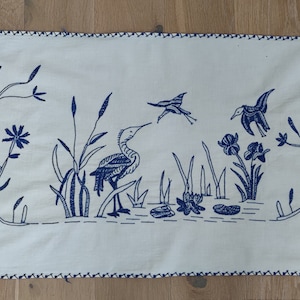 手刺繍タペストリー、キッチンラグ、コットンタペストリー、フォークアートタペストリー、ヴィンテージ壁掛けタペストリー、ブルガリア刺繍タペストリー