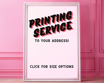 Custom Art Print: Giclée Printing Service, Mailed Wall Art
