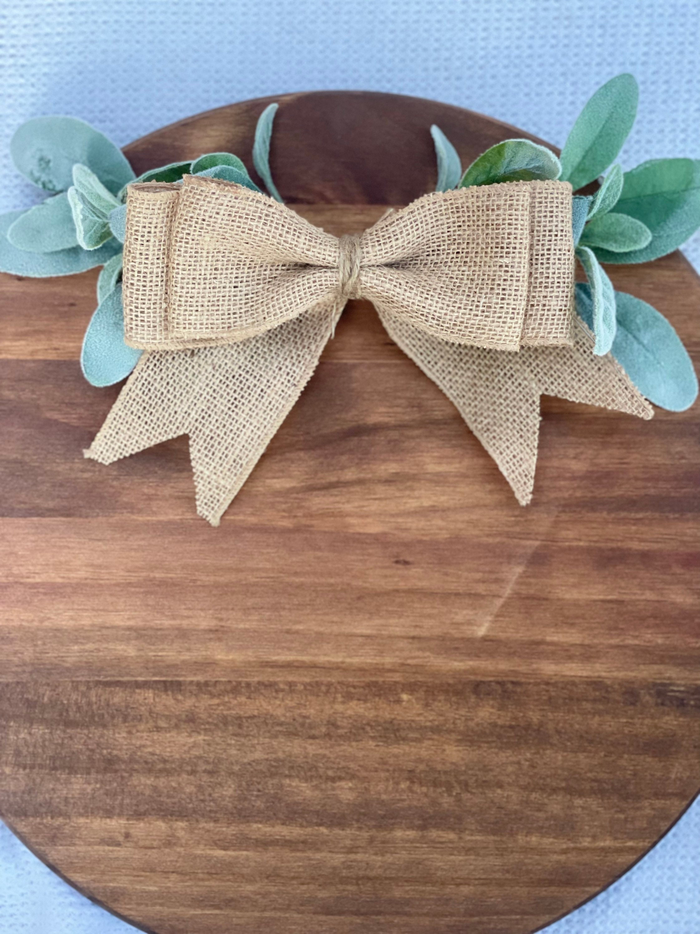 Burlap Pull Bows Set of 12 - Candles4Less