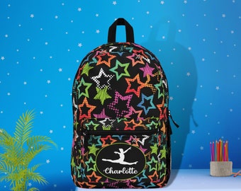 Personalized Gymnastics Backpack: Waterproof Gymnast Bag, Teen Gift
