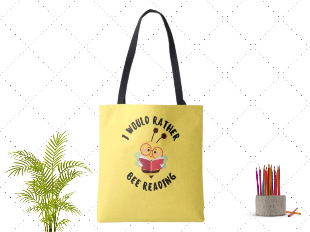 Personalized Library Tote Bag Kids Library Book Bag Library Etsy