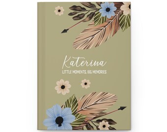 Personalized Boho Baby Journal: Keepsake Memory Book