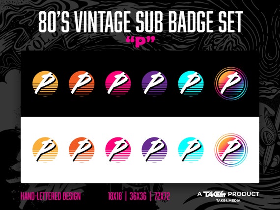 P Twitch sub badges P Twitch emotes P badges for streamers Subscriber Badges