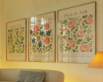 Christian Wall Art: Bible Verse Prints, Psalm Scripture Print  (Digital Download)
