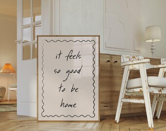 Trendy Quote Print: Retro Home Decor (Digital Download)
