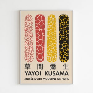 Yayoi Kusama Print, Maximalist Print, Japanese Poster, Home Decor, Yayoi Kusama Poster, Home Decor, Japanese Wall Art, Digital Download