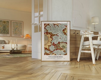 William Morris Botanische Art Nouveau-afdruk: galerijmuurposter (direct downloaden)